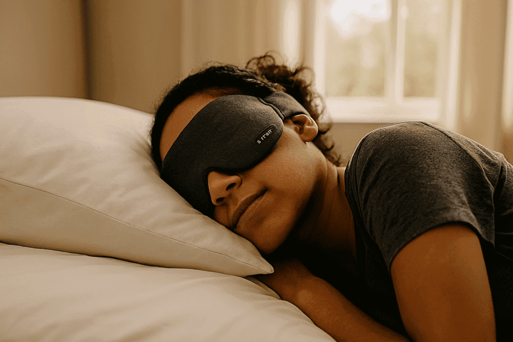 Imagem actual: laska Bear vs Mavogel máscara de sono comparadas em 2026 quanto a blackout, materiais e conforto