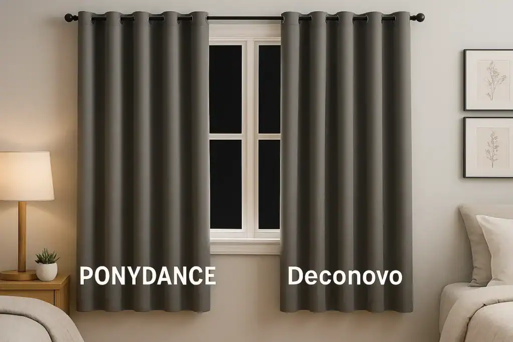 ponydance vs deconovo cortinas blackout